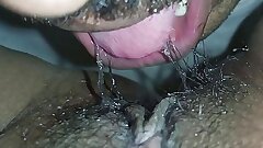 Licking wet desi Indian pussy
