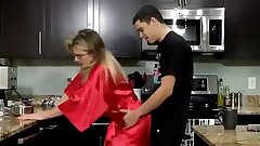 step Mom gets Breakfast Creampie from StepSon Cory Chase