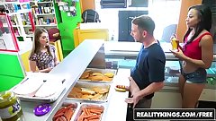 RealityKings - Wealth Talks - (Adrian Maya) plus (Alice March) - Hot Dog Stand