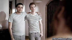Two sexually frustrated brothers Alex Jett with the addition of Ricky Spanish are sick with the addition of outraged their grief-stricken stepmom Syren De Mer with the addition of decide to fuck her!